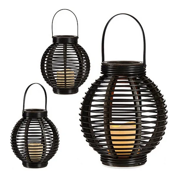 Žibintas Ibergarden Ruskea Muovinen 21 x 23,7 x 21 cm LED Kynttilä