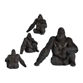 Dekoratīvās figūriņas Gift Decor Melns Gorilla 34 x 50 x 63 cm