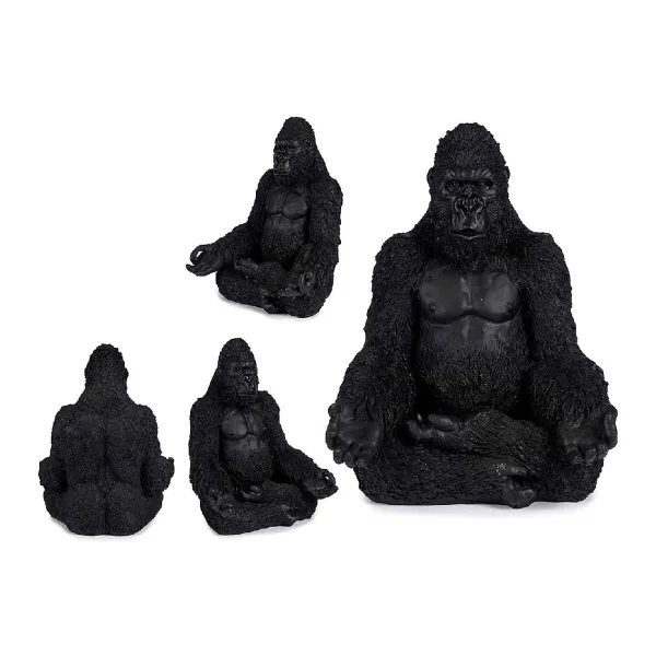 Koristehahmo Gift Decor Musta Gorilla 19 x 26,5 x 22 cm