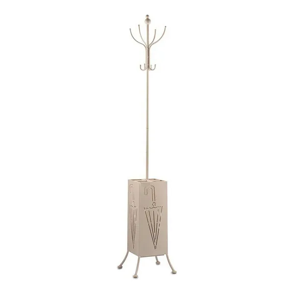 Mēteļu plaukts Gift Decor Krēmkrāsa Metāls 34 x 188 x 34 cm Lietussargu statnis