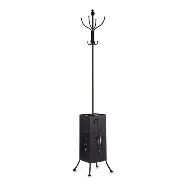 Вешалка Gift Decor Чёрный Металл 34 x 188 x 34 cm Корзина для зонтов