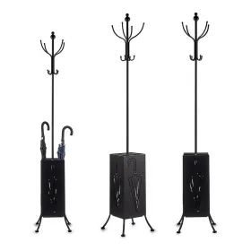 Вешалка Gift Decor Чёрный Металл 34 x 188 x 34 cm Корзина для зонтов