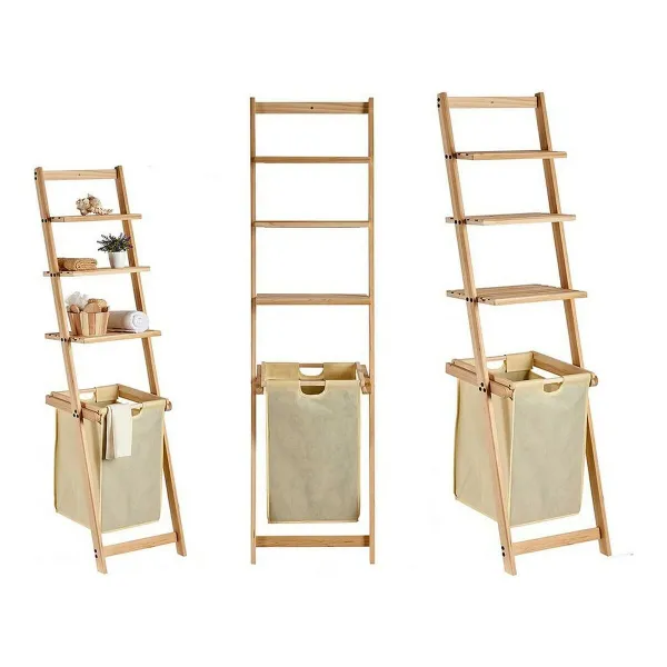 Полка Kipit Коричневый Бежевый Деревянный Ткань 36 x 151 x 41,5 cm