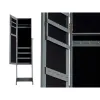 Free standing mirror Gift Decor Grey Cloth Crystal MDF MDF Wood 36 x 140 x 36,5 cm Rectangular Jewellery Stand