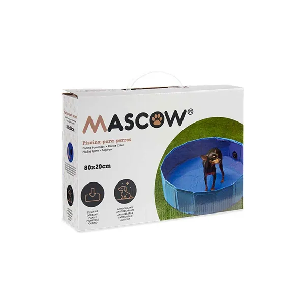 Išmontuojamas baseinas Mascow Mėlyna 80 x 20 x 80 cm Naminiai gyvūnai