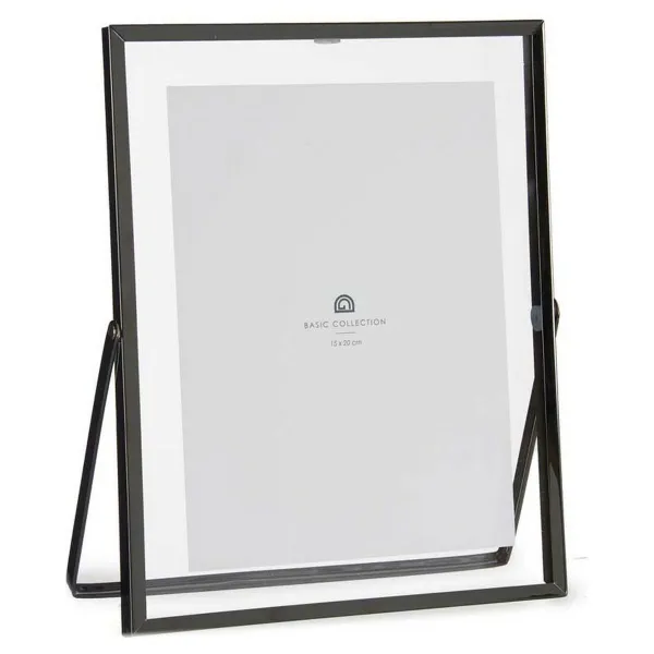 Фото рамка Gift Decor Чёрный Металл Cтекло Пластик 15 x 20 cm