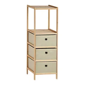 Shelves Kipit Beige Wood Cloth 26 x 89 x 32 cm