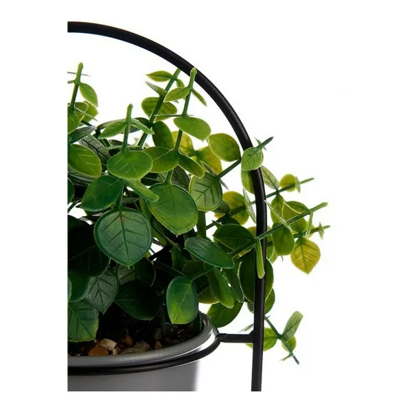 Dekoratīvs Augs Ibergarden Metāls Plastmasa 21 x 30 x 21 cm Ar atbalstu Pelēks
