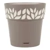 Vazonas su automatiniu drėkinimu Stefanplast 3920111 Ruda Rusvai gelsva Plastmasinis 19 x 19 x 19 cm