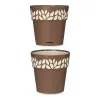 Itsekasteleva kukkaruukku Stefanplast 3920111 Ruskea Beige Muovinen 19 x 19 x 19 cm