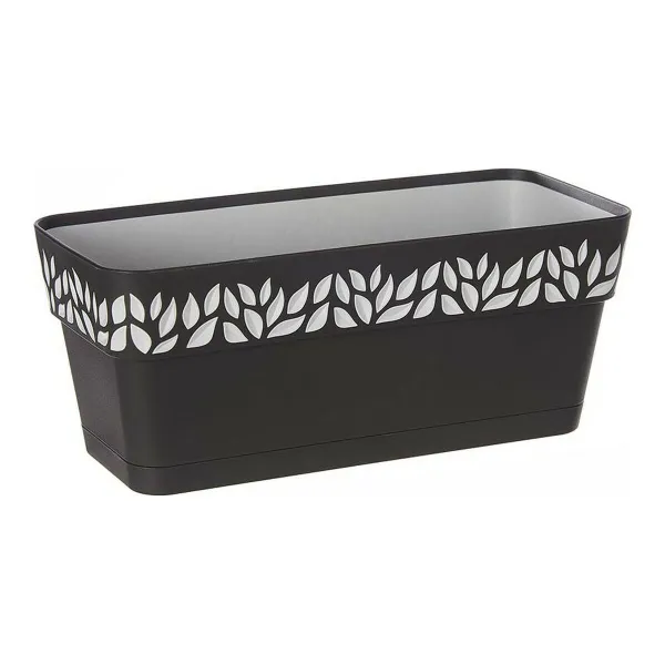 Balkona Puķu Kaste Stefanplast Pelēks Antracīts Plastmasa 13,3 x 12,3 x 29,3 cm