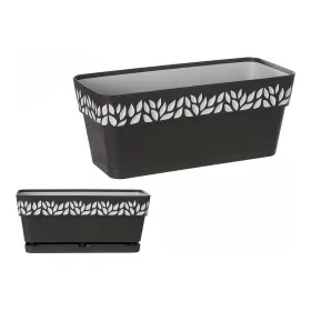 Наружный ящик для растений Stefanplast Серый Антрацитный Пластик 13,3 x 12,3 x 29,3 cm