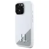 Karl Lagerfeld Silicone Shadow Metal Initial MagSafe - Case for iPhone 16 Pro Max (white)