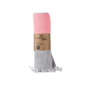 Monikäyttöinen käänne Gift Decor Pinkki 160 x 200 cm 40 x 9 x 8 cm Raidat