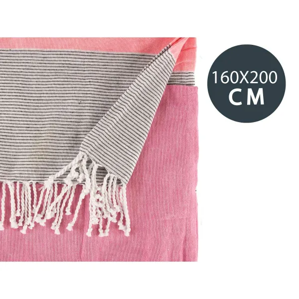 Monikäyttöinen käänne Gift Decor Pinkki 160 x 200 cm 40 x 9 x 8 cm Raidat