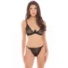 Underwear Set René Rofé Black (S/M)