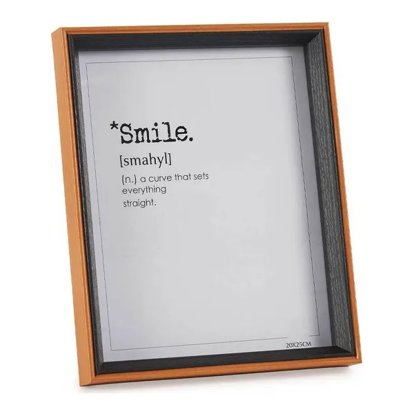 Фото рамка Gift Decor Коричневый Чёрный Стеклянный Деревянный MDF