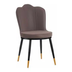 Fotelis Gift Decor Juoda Purpurinė Auksinis 53 x 88 x 67 cm Kriauklė