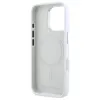 Karl Lagerfeld Silicone Shadow Metal Initial MagSafe - Case for iPhone 16 Pro Max (white)