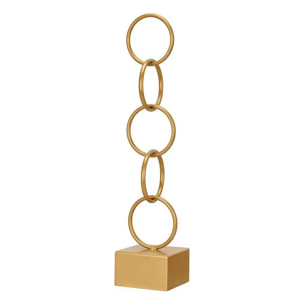 Декоративная фигура Gift Decor Позолоченный Обруч 12,5 x 60,5 x 12,5 cm