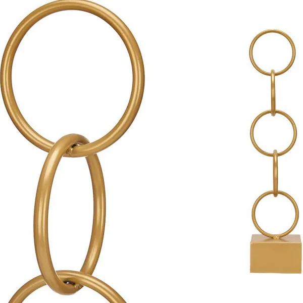 Decorative Figure Gift Decor Golden Rings 12,5 x 60,5 x 12,5 cm