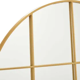 Sieninis veidrodis Apskritas Auksinis Metalinis (100 x 2,5 x 100 cm)