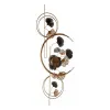 Подвесной декор Gift Decor Медь Позолоченный Металл Цветы 60 x 150 x 7,5 cm стена