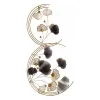 Hanging decoration Gift Decor Blue Copper Golden Metal Flowers 80 x 151 x 5,5 cm Mural