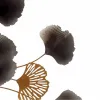 Hanging decoration Gift Decor Blue Copper Golden Metal Flowers 80 x 151 x 5,5 cm Mural