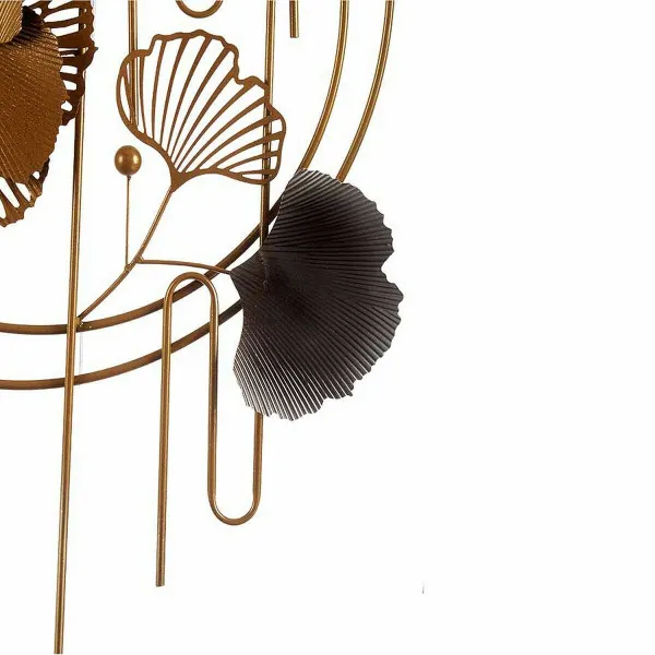 Hanging decoration Gift Decor Blue Copper Golden Metal Flowers Abstract 63 x 121 x 9,5 cm Mural