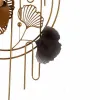 Hanging decoration Gift Decor Blue Copper Golden Metal Flowers Abstract 63 x 121 x 9,5 cm Mural