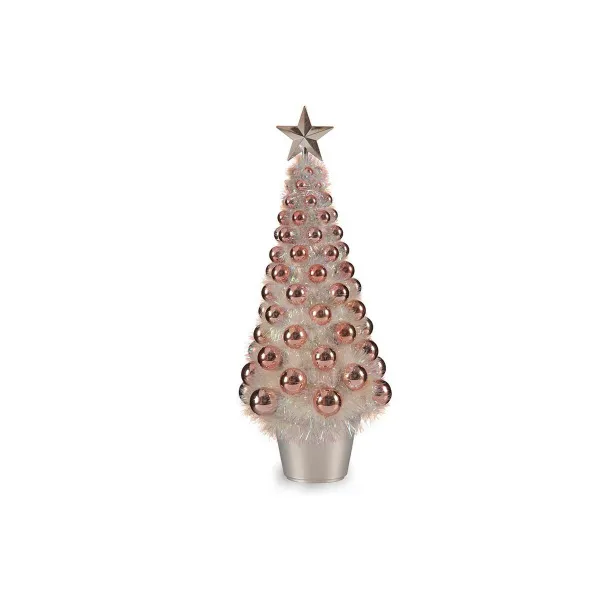 Christmas Tree Krist+ Pink polypropylene PET Plastic Iridescent 21,5 x 51 x 21,5 cm