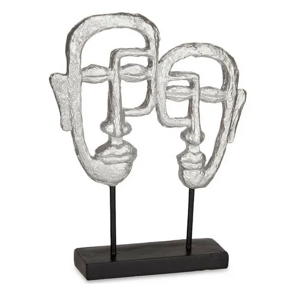 Декоративная фигура Gift Decor Серебристый Серебряный Лицо 27 x 32,5 x 10,5 cm