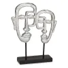 Декоративная фигура Gift Decor Серебристый Серебряный Лицо 27 x 32,5 x 10,5 cm