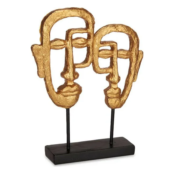 Декоративная фигура Gift Decor Позолоченный Лицо 27 x 32,5 x 10,5 cm
