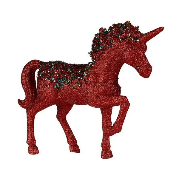 Декоративная фигура Krist+ Синий Красный Единорог 9,5 x 31 x 40 cm