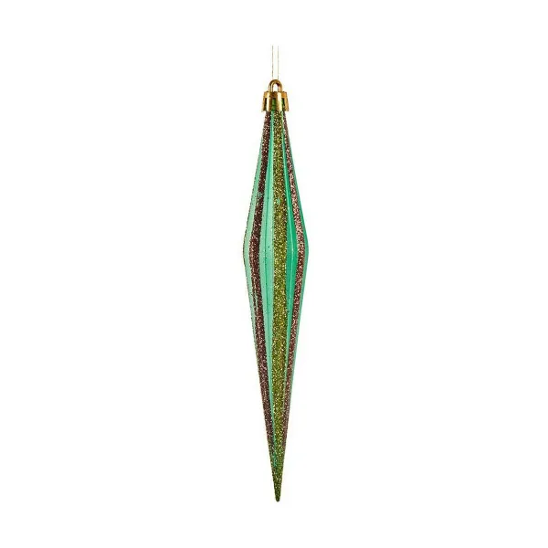 Christmas bauble Krist+ Red Green Golden 3 x 8,5 x 19 cm Streched