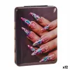 Suurentava Peili Kristalli Muovinen Kynnet 2,5 x 8,5 x 6,2 cm Taitettava (12 osaa)