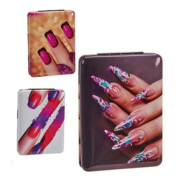 Palielināmais Spogulis Stikls Plastmasa Nagi 2,5 x 8,5 x 6,2 cm Locīšana (12 gb.)