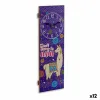 Wall Clock Gift Decor Llama 2,5 x 60 x 20 cm (12 Units)