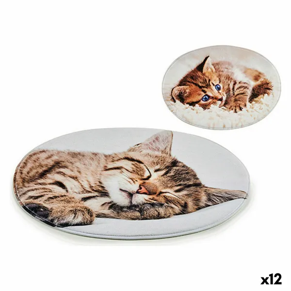 Kilimas Mascow Pilka 46 x 0,5 x 67 cm Katė (12 vnt.)