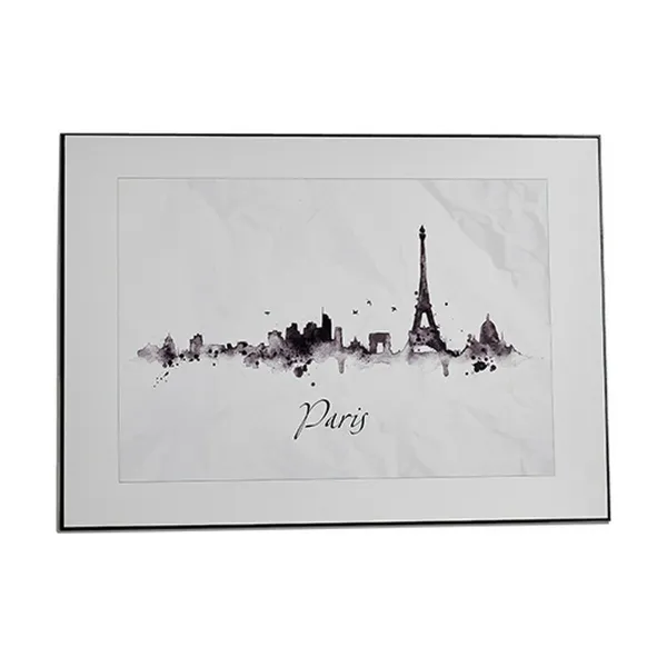 Glezna Gift Decor Balts Melns skaidu plātnes Pilsēta 81,5 x 3 x 121 cm (3 gb.)