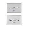 Glezna Gift Decor Balts Melns skaidu plātnes Pilsēta 81,5 x 3 x 121 cm (3 gb.)