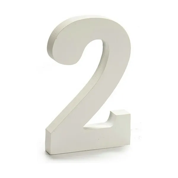 Number Pincello 2 White 1,8 x 21 x 17 cm (12 Units)