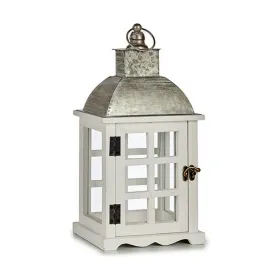 Žibintas Gift Decor Balta Sidabras Medžio Metalinis Stiklas 14 x 39,3 x 20 cm 20 x 39,3 x 14 cm 20 x 40 x 14 cm (6 vnt.)