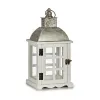 Фонарь Gift Decor Белый Серебристый Деревянный Металл Стеклянный 14 x 39,3 x 20 cm 20 x 39,3 x 14 cm 20 x 40 x 14 cm (6 штук)