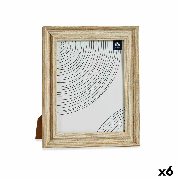 Фото рамка Gift Decor Коричневый Позолоченный Деревянный Стеклянный Пластик (6 штук)