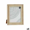 Фото рамка Gift Decor Коричневый Позолоченный Деревянный Стеклянный Пластик (6 штук)