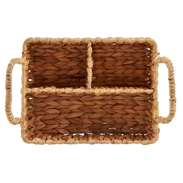 Daudzfunkcionāls Organizators Gift Decor Brūns Metāls Ūdens hiacinte 20,5 x 16 x 31 cm 30,5 x 16 x 20 cm 27,5 x 17 x 20,5 cm (12