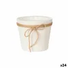 stādītājs Ibergarden Balts Brūns Drāna Virve Plastmasa 18 x 16 cm 19,5 x 17,5 x 19,5 cm (24 gb.)